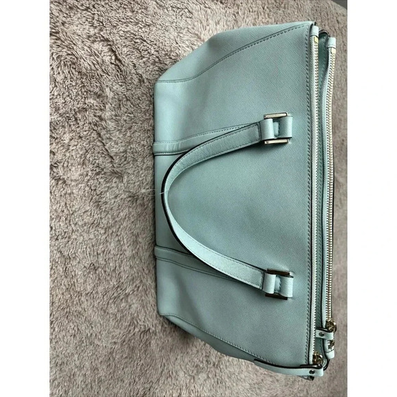 Kate Spade Newbury Lane Grace Blue Loden Detachable Shoulder Strap Satchel Bag - Picture 4 of 16